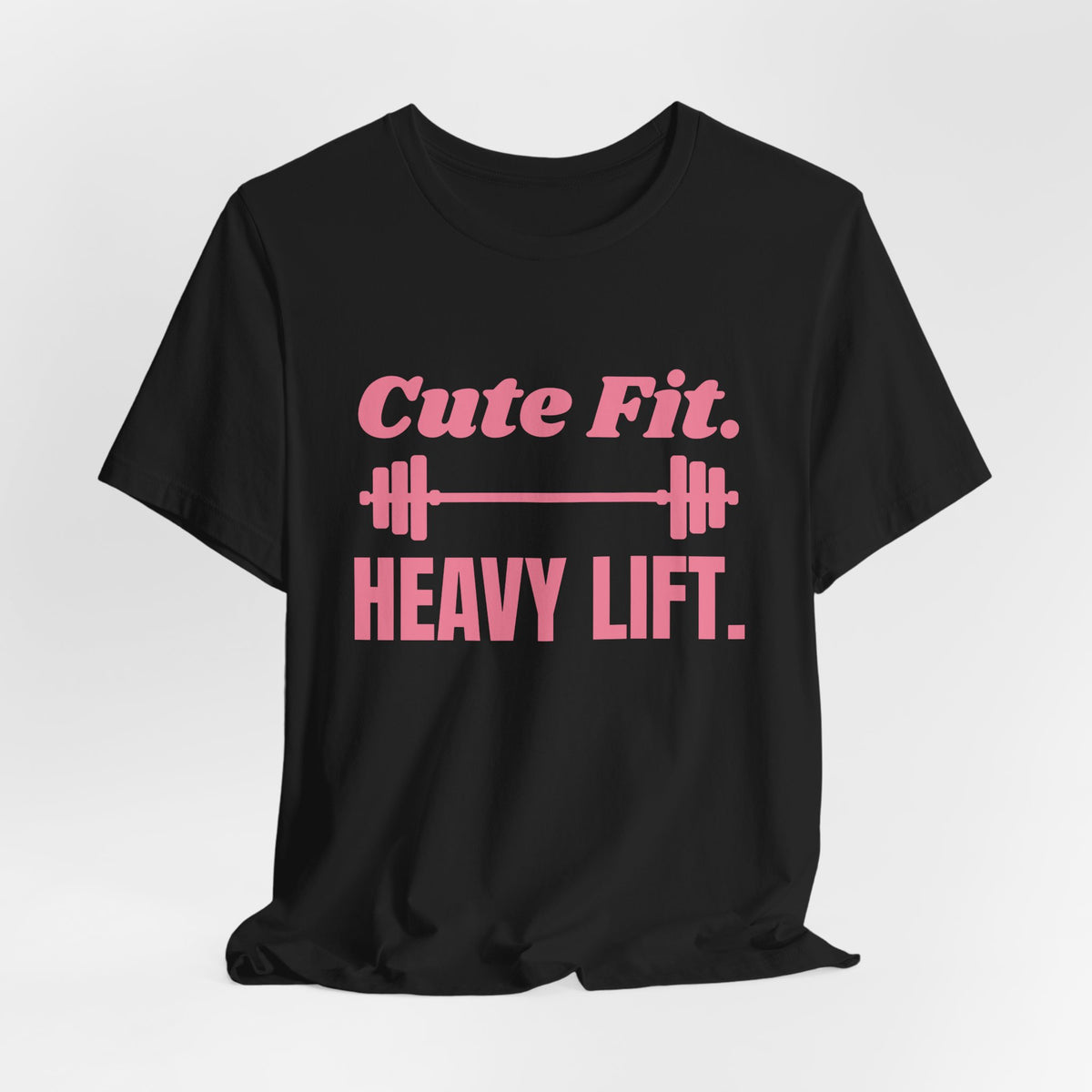 Cute Fit. Heavy Lift Tee (Rose Pink)
