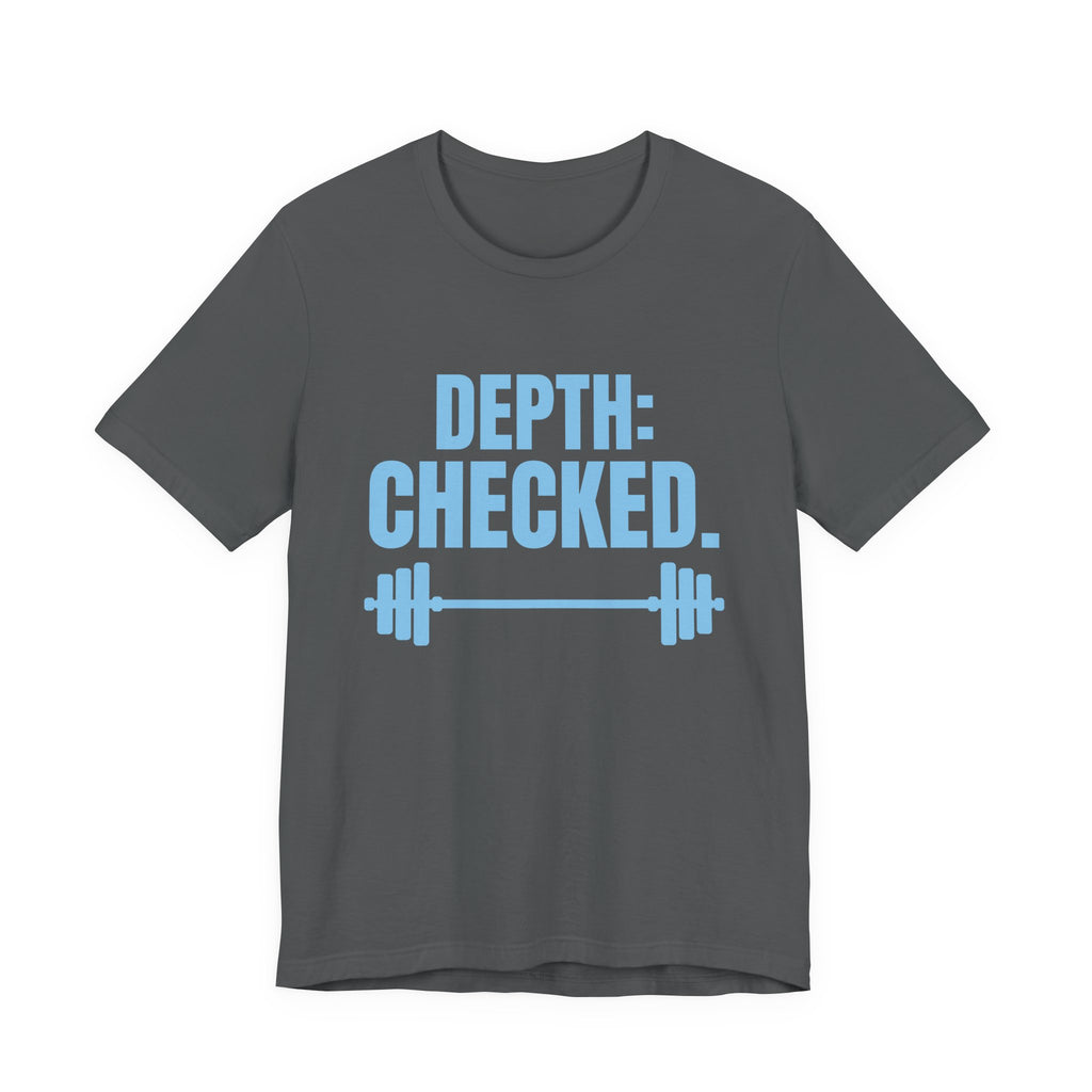 Depth: Checked Tee (Sky Blue Ink)