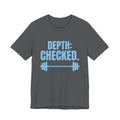 Depth: Checked Tee (Sky Blue Ink)