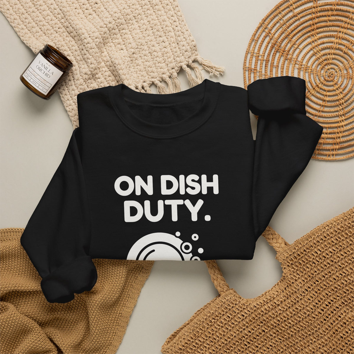On Dish Duty Crewneck Sweatshirt (Dark)