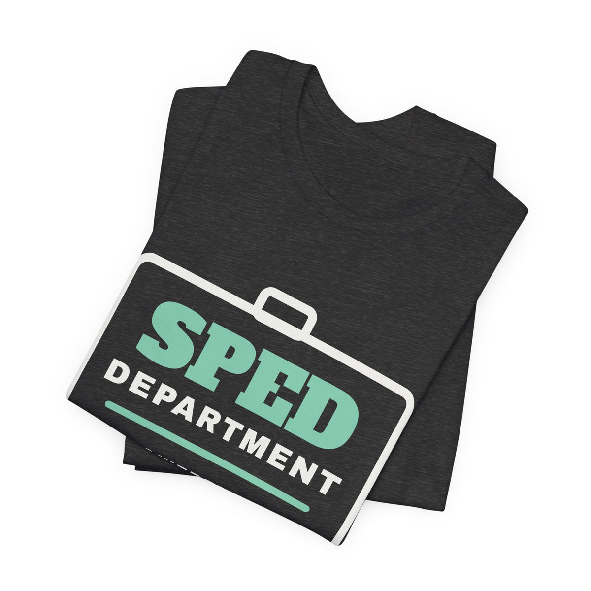SPED Department: Powered by Coffee & Data Tee (Dark)