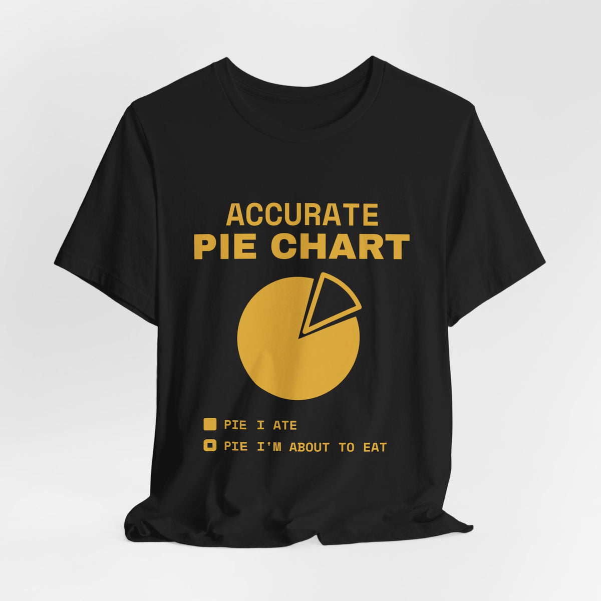 Accurate Pie Chart Tee (Gold)