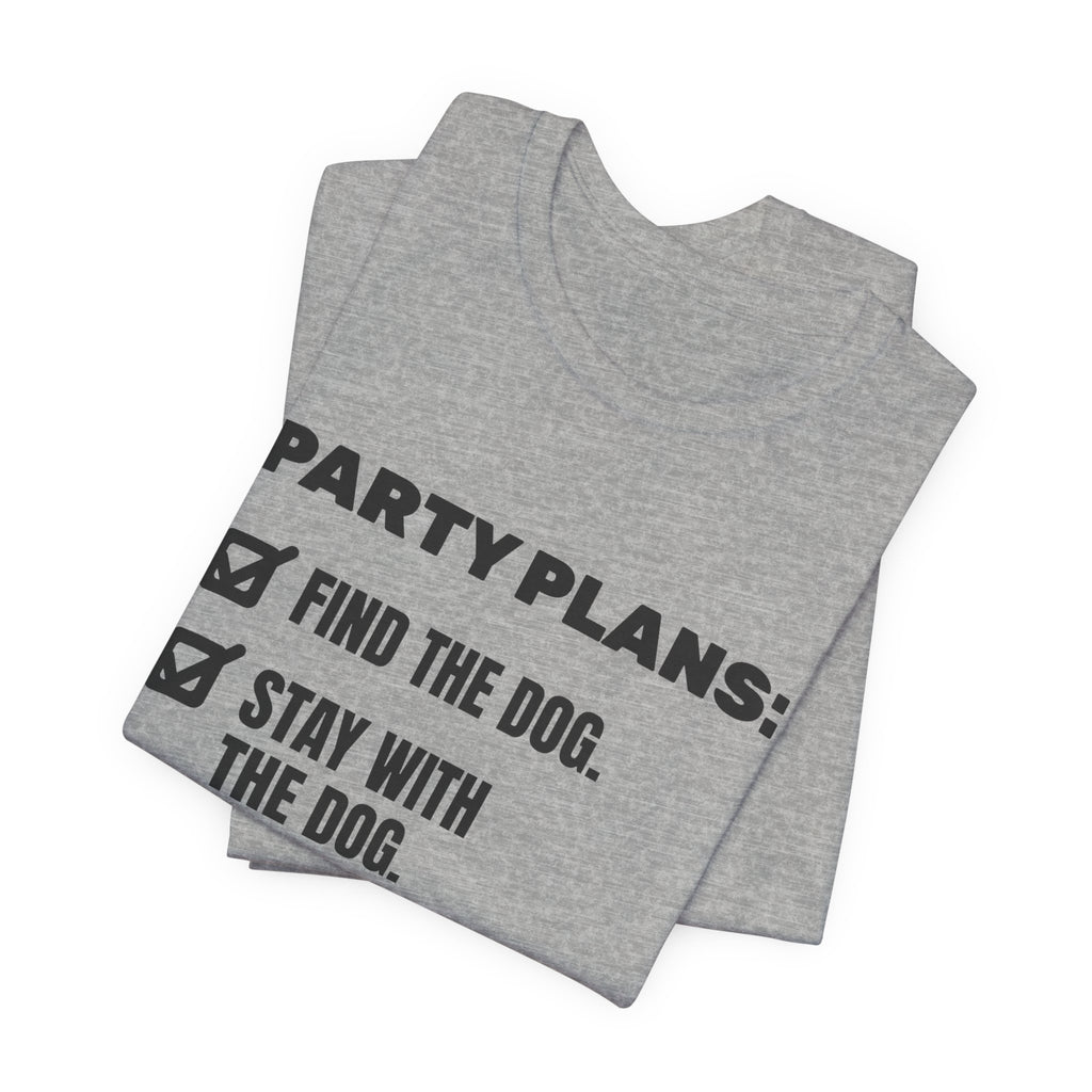 Party Plans: Find the Dog Tee (Light)